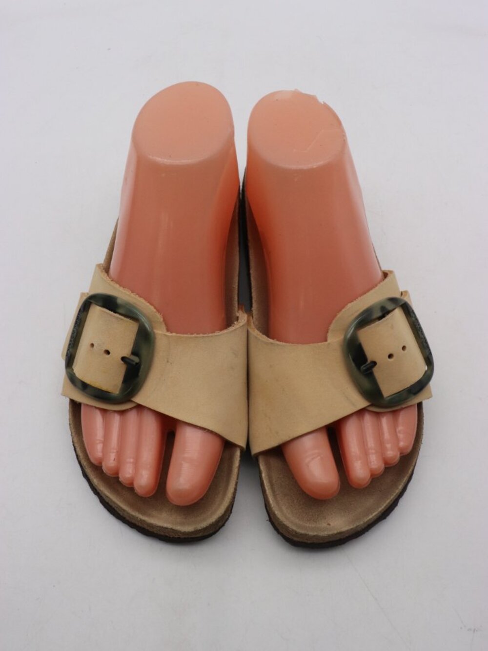 Birkenstock Arizona Big Buckle Women's US 6 EU 37 Beige Tan Leather Sandals